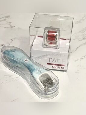 BeautyBio GloPro face microneedling tool and replacement head
